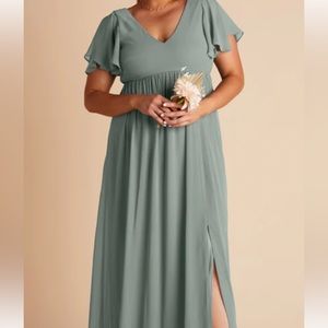 Birdy Grey Sea Glass Green Empire Dress - 5’3” ~200 pounds fit.